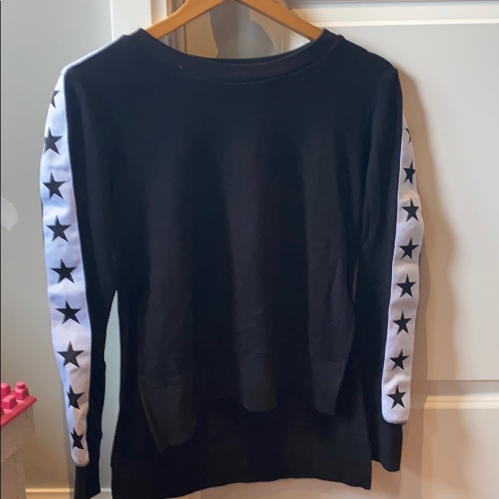 CHRLDR Tuxedo star black slip sweatshirt - Picture 3 of 7